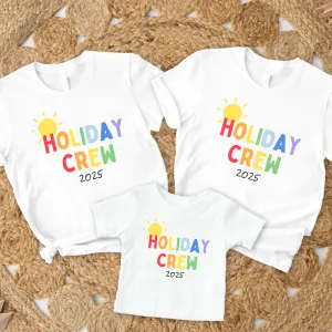 2025 Sunshine Holiday Crew Family Matching White T-Shirts pregnancy clothes clearance