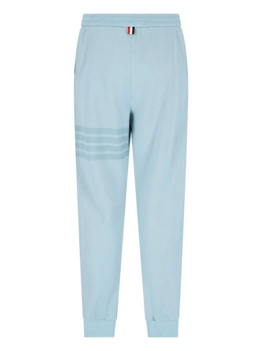 4-Bar" Tracksuit Bottoms  Light Blue