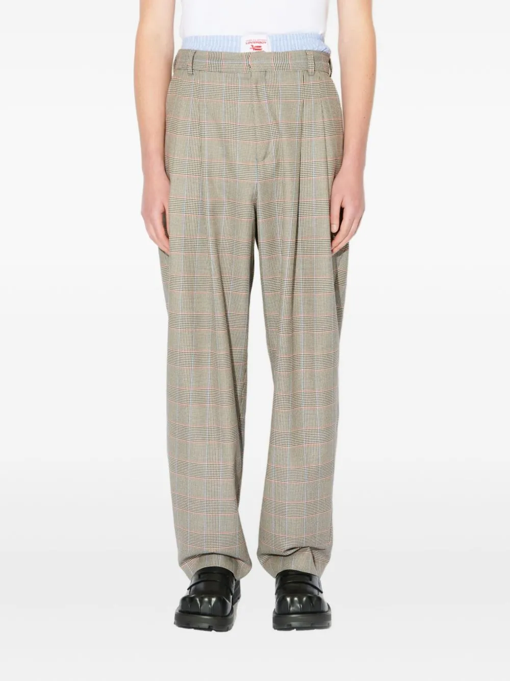 Aberdeen Checked Pleated Trousers