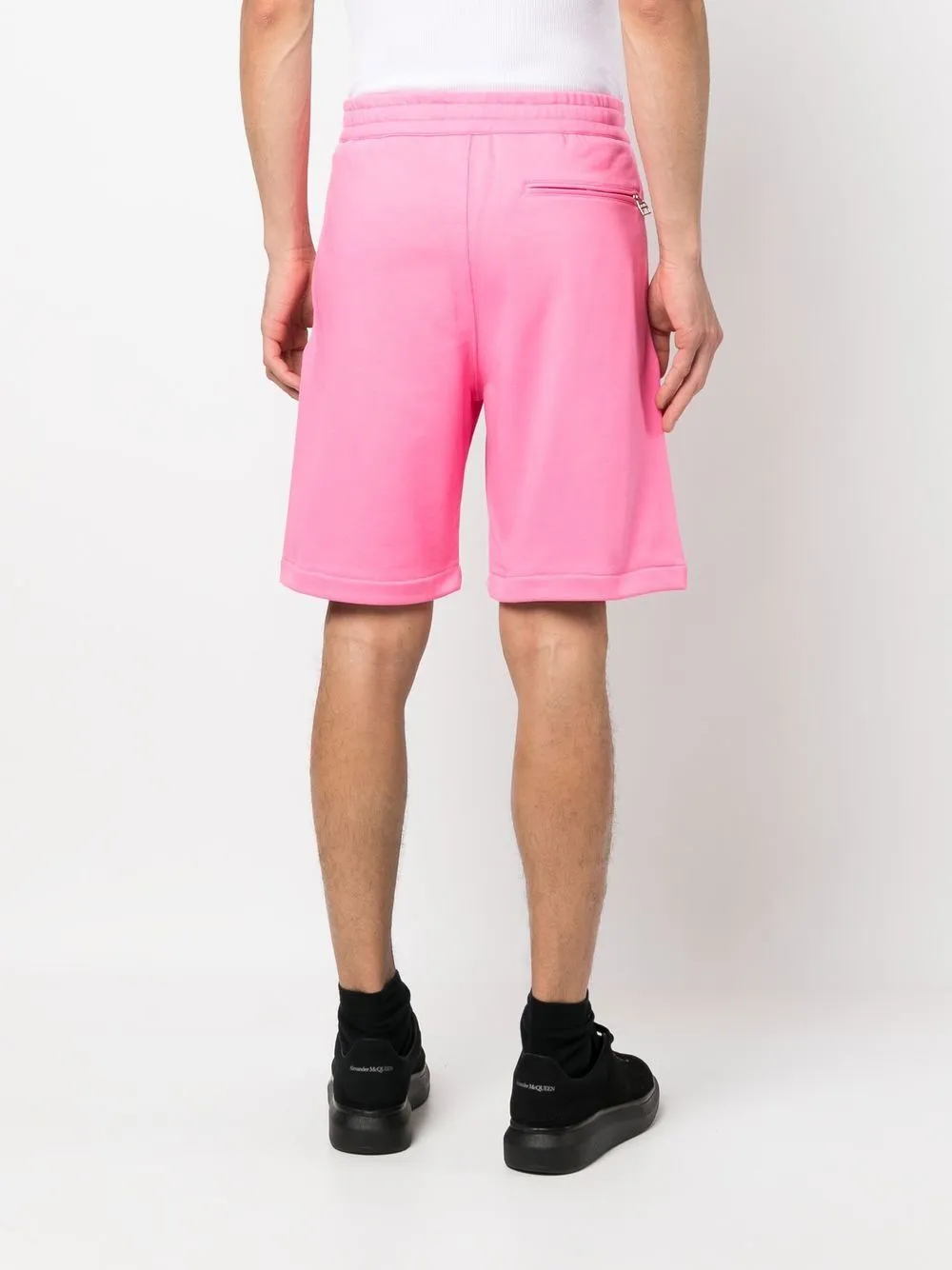Alexander Mcqueen Men's Graffiti-Print Track Shorts