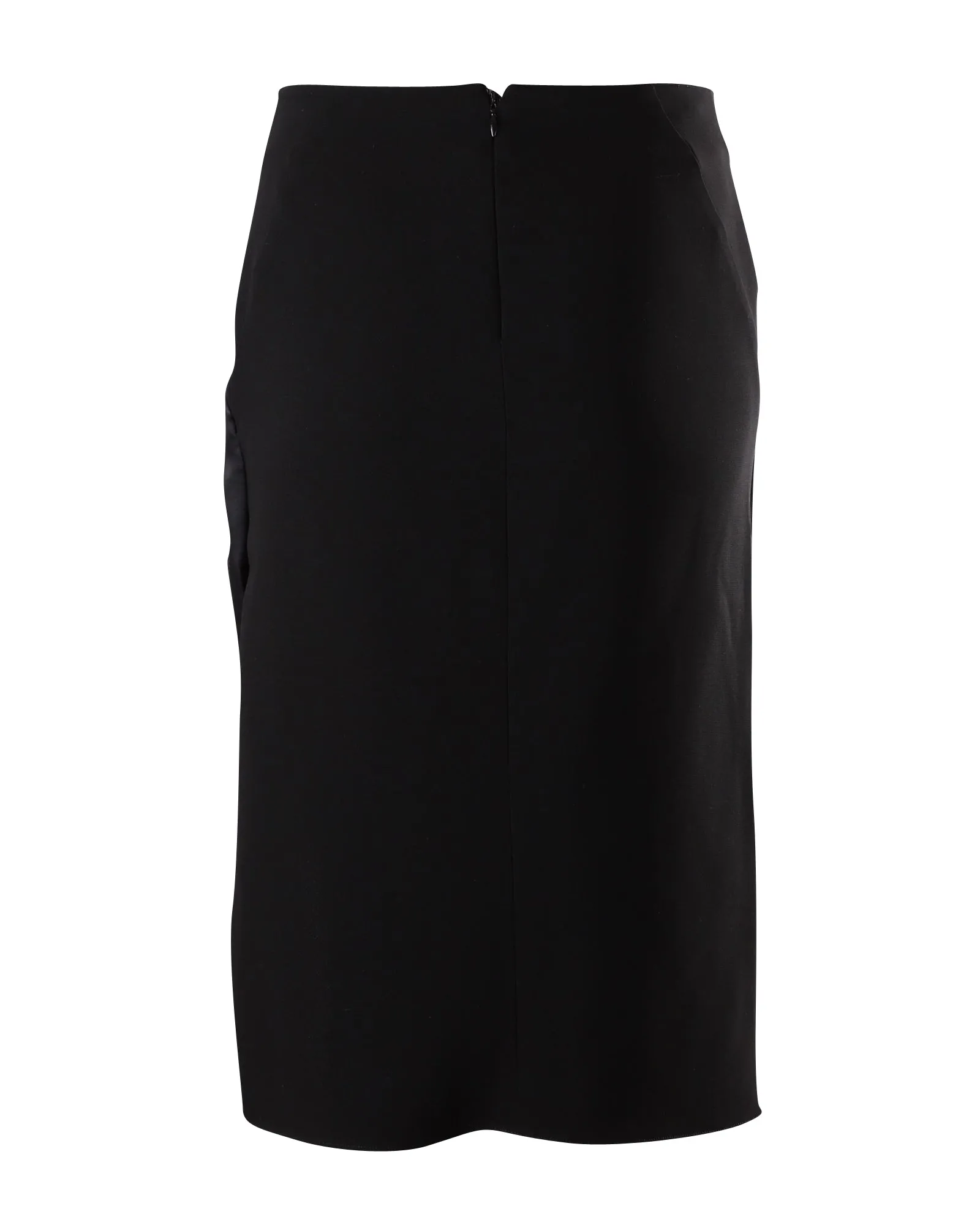 Altuzarra Draped Pencil Skirt in Black Triacetate