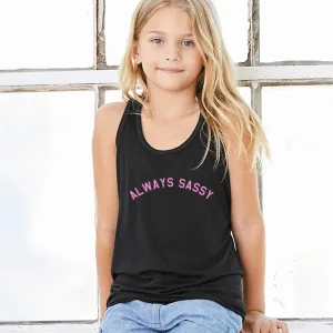 Always Sassy Kids Flowy Racer Vest girls pajamas promo