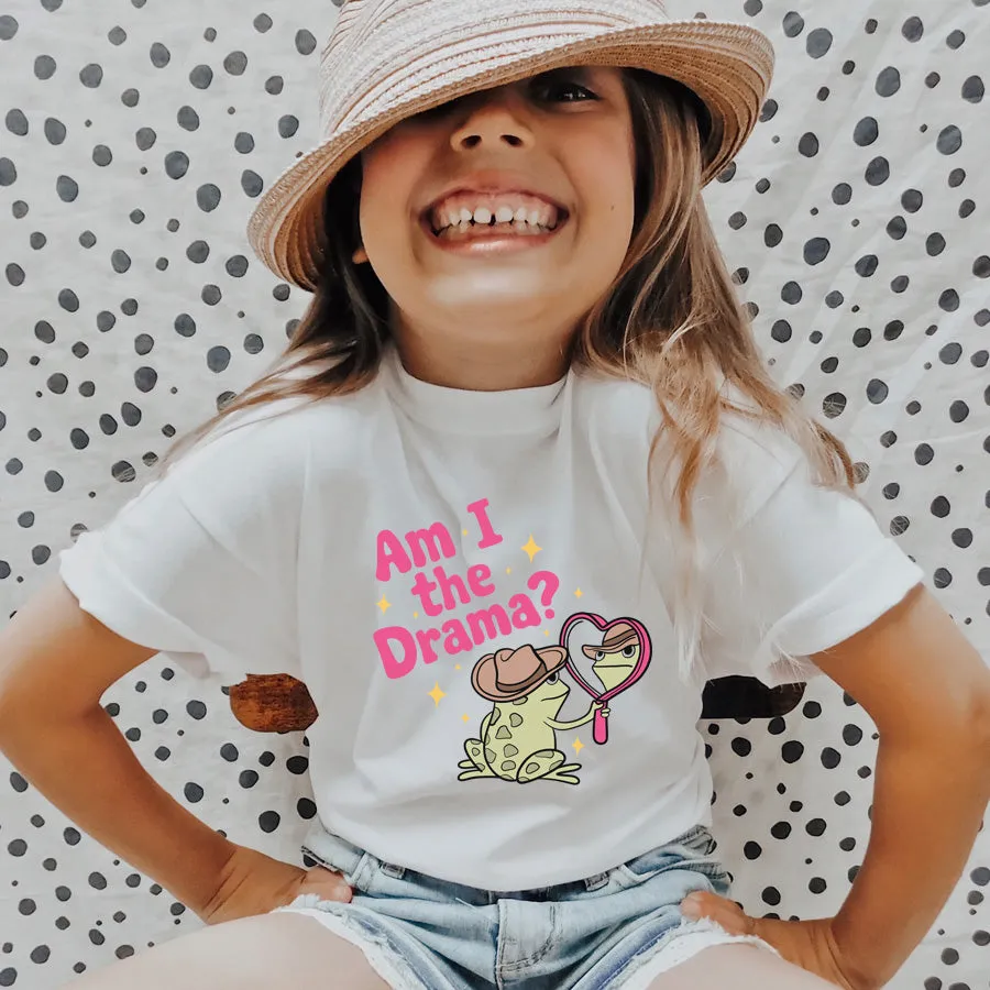 Am I The Drama? Kids T-Shirt girls jeans best deals