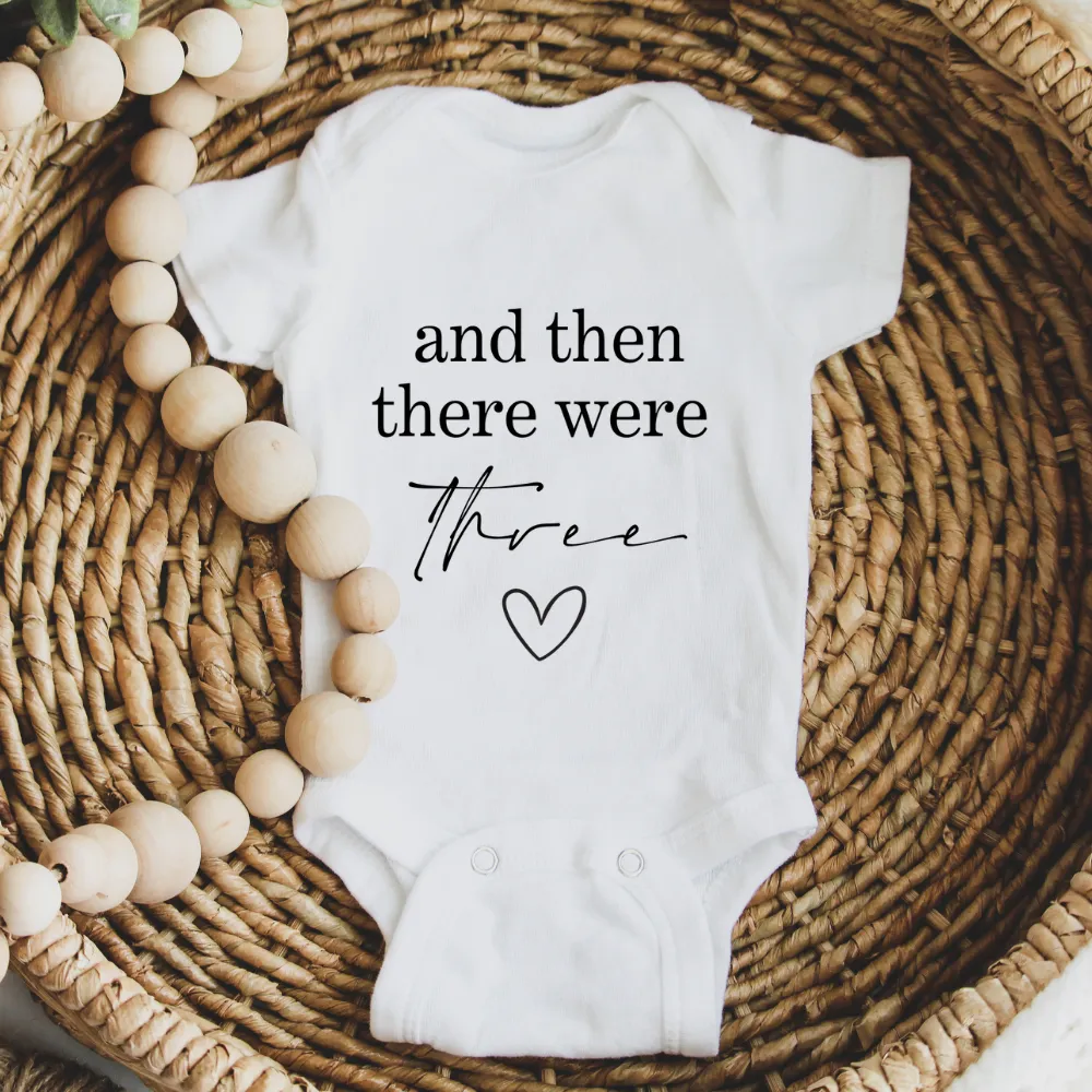 & Then There Were Three Baby Vest