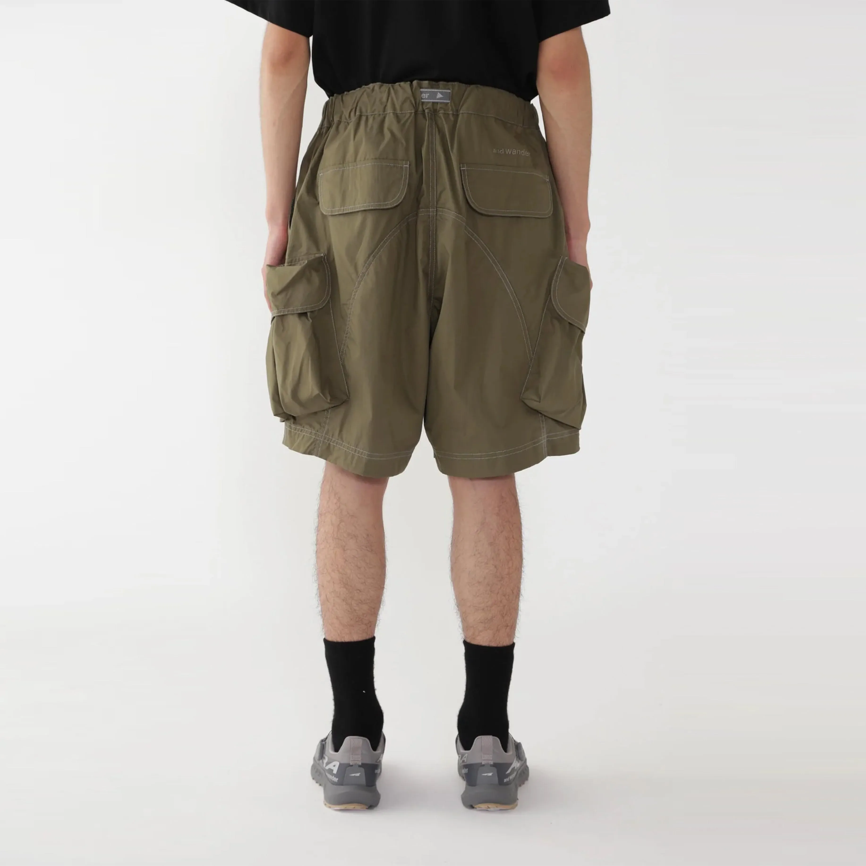 And Wander Multi Pocket Short Pants Khaki
