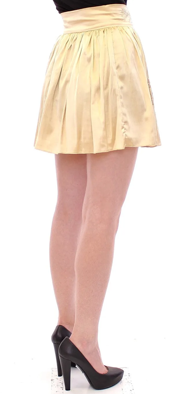 Andrea Incontri  Floral Embroidery Mini Women's Skirt