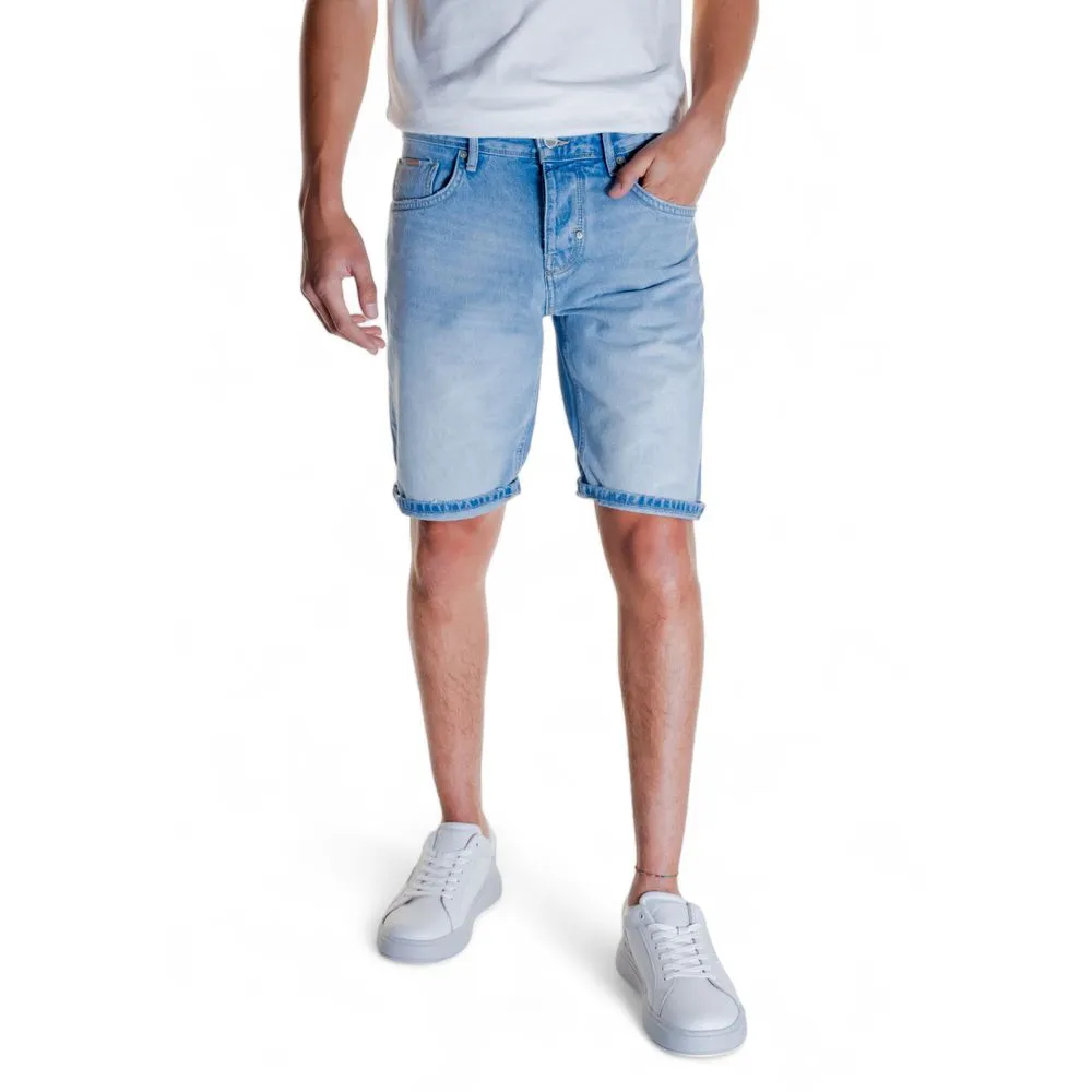 Antony Morato blue Cotton Men's Short