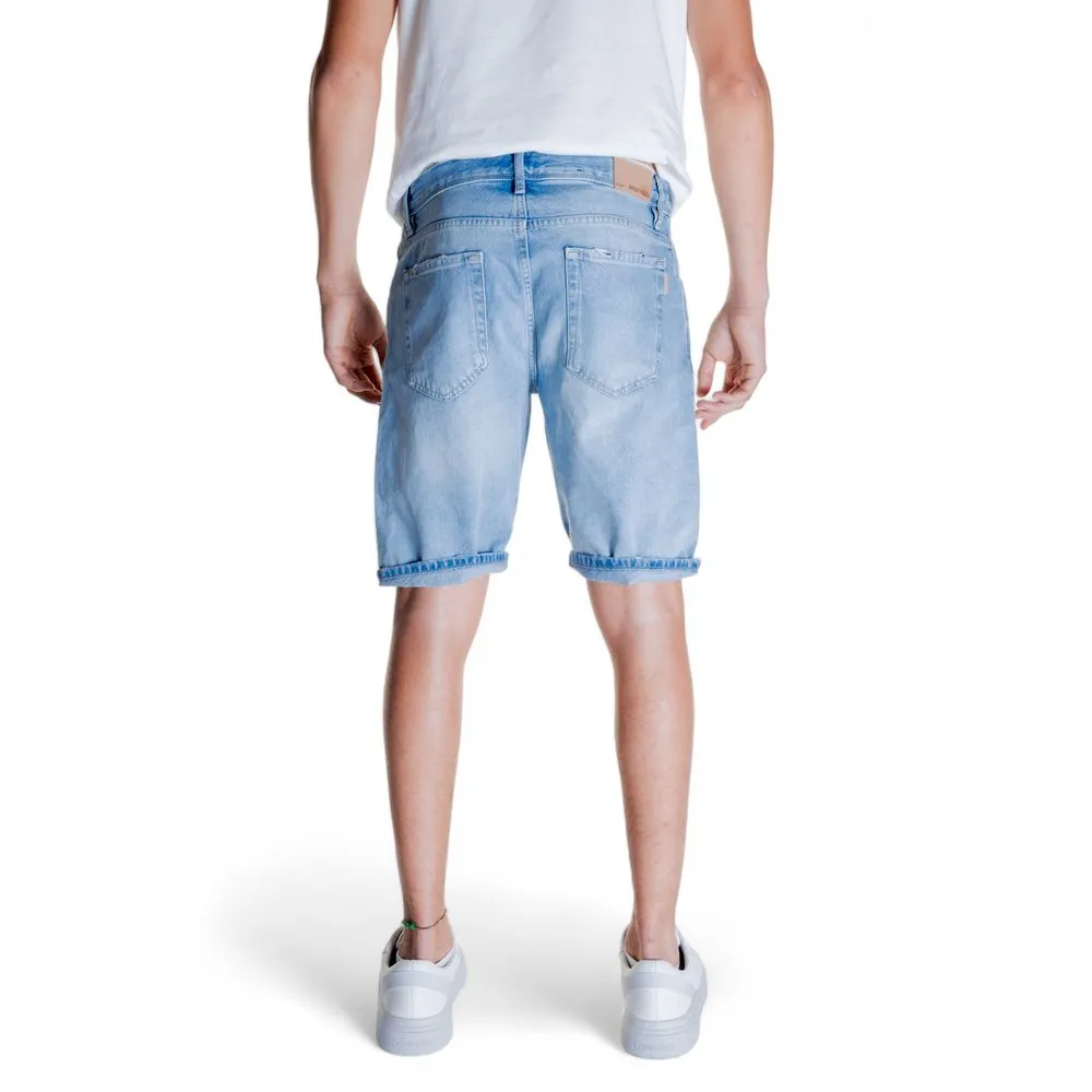 Antony Morato blue Cotton Men's Short