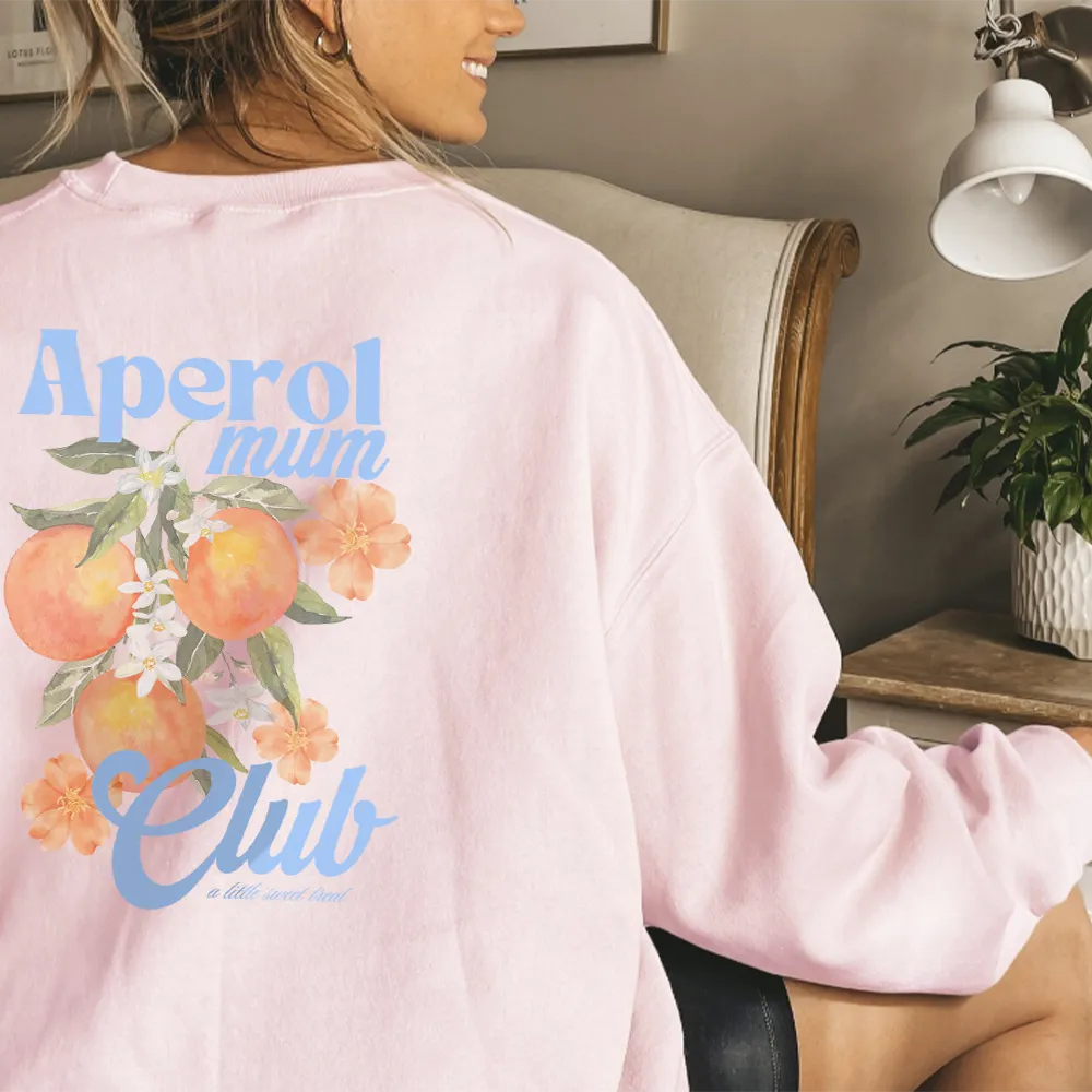 Aperol Mum Club Women's Graphic Sweatshirt postpartum clothes sale