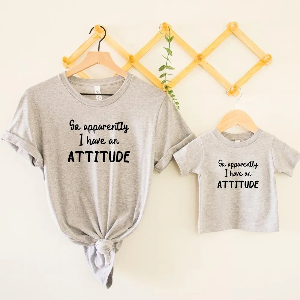 Apparently I Have An Attitude Matching T-Shirts maternity leggings online