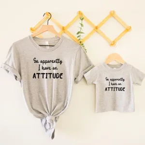 Apparently I Have An Attitude Matching T-Shirts maternity leggings online