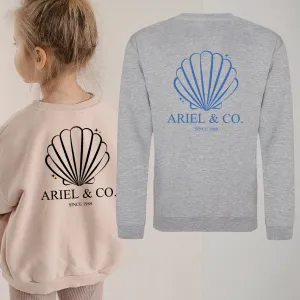 Ariel & Co 1989 Back Logo Kids Sweatshirt girls skirts clearance