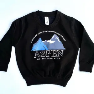 Aspen Ski Print Kids Sweatshirt girls skirts clearance