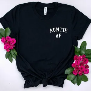 Auntie AF Mini Logo T-Shirt (MRK X) Auntie Clothing - auntie fashion outlet