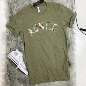 Auntie Floral Summer T-Shirt (MRK X) Auntie Clothing - trendy auntie clothes sale