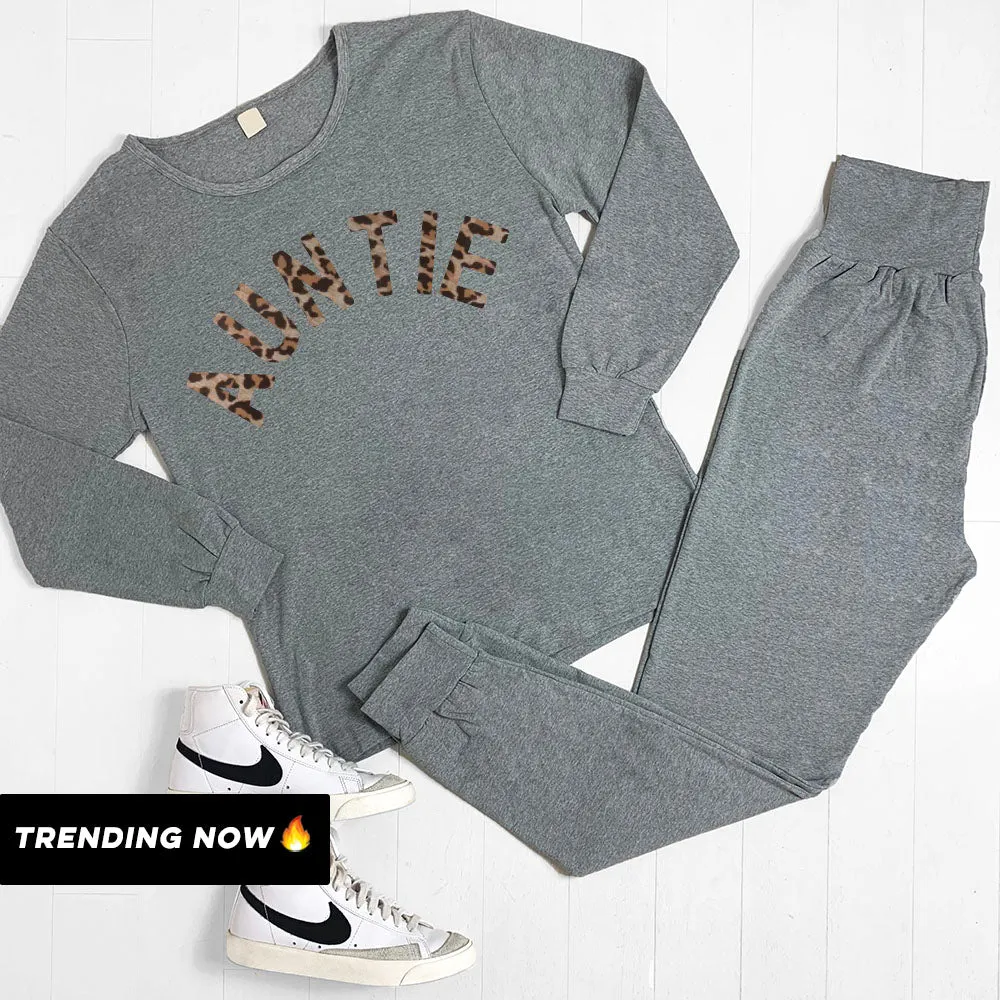 Auntie Leopard Lounge Set (MRK X) Auntie Clothing - trendy auntie clothes sale