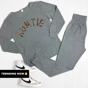 Auntie Leopard Lounge Set (MRK X) Auntie Clothing - auntie fashion outlet