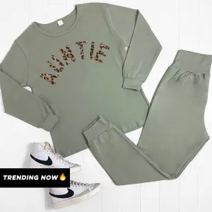 Auntie Leopard Lounge Set (MRK X) Auntie Clothing - trendy auntie clothes sale