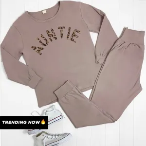 Auntie Leopard Lounge Set (MRK X) Auntie Clothing - auntie fashion outlet