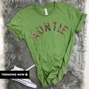 Auntie Leopard Summer T-Shirts (MRK X) Auntie Clothing - trendy auntie clothes sale