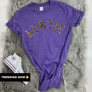 Auntie Leopard Summer T-Shirts (MRK X) Auntie Clothing - trendy auntie clothes sale