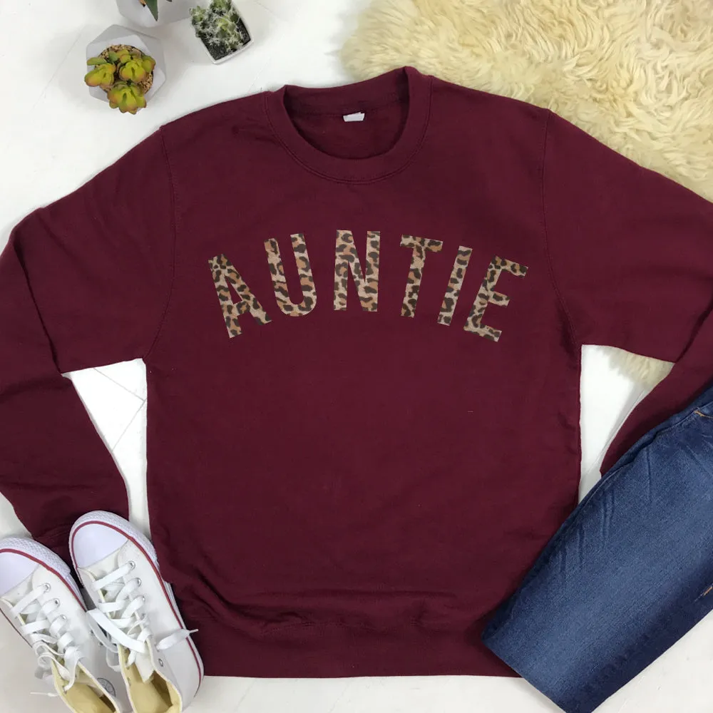 Auntie Leopard Sweatshirts 00 (MRK X) Auntie Clothing - auntie fashion outlet