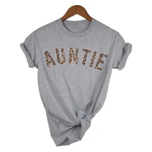 Auntie Leopard T-Shirt 00 (MRK X) Auntie Clothing - auntie fashion outlet