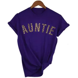 Auntie Leopard T-Shirt 00 (MRK X) Auntie Clothing - trendy auntie clothes sale