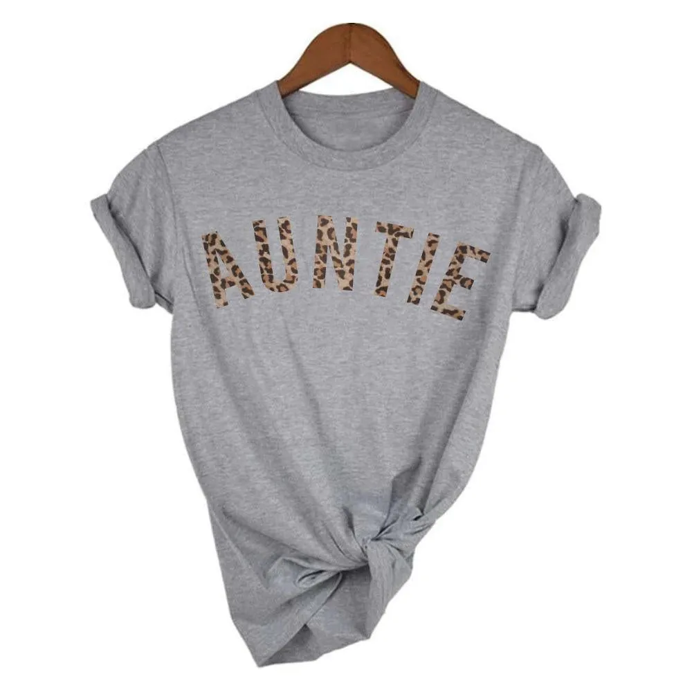 Auntie Leopard T-Shirt 00 (MRK X) Auntie Clothing - auntie fashion outlet