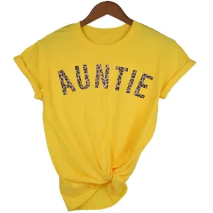Auntie Leopard T-Shirt 00 (MRK X) Auntie Clothing - auntie fashion outlet