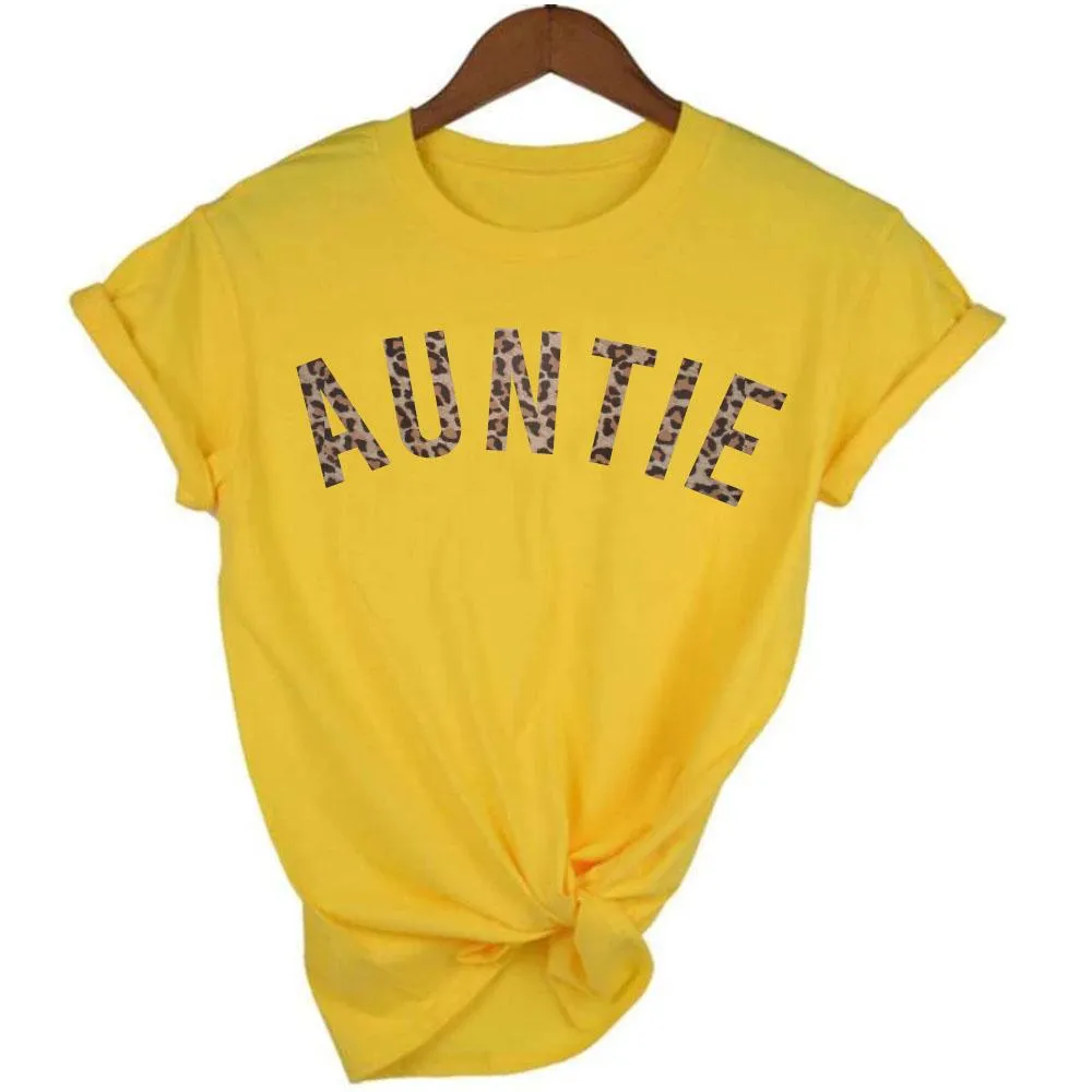 Auntie Leopard T-Shirt 00 (MRK X) Auntie Clothing - auntie fashion outlet