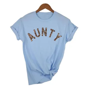 Aunty Leopard T-Shirt (MRK X) Auntie Clothing - trendy auntie clothes sale