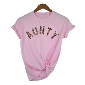 Aunty Leopard T-Shirt (MRK X) Auntie Clothing - auntie fashion outlet