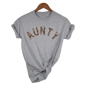 Aunty Leopard T-Shirt (MRK X) Auntie Clothing - trendy auntie clothes sale