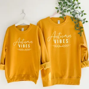 Autumn Vibes Mum Matching Mustard Sweatshirts discount mum dresses