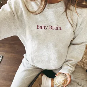 Baby Brain Women's Sweatshirt mum jeans promo