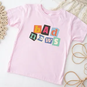 Bad News Kids Graphic Note T-shirt girls pajamas promo