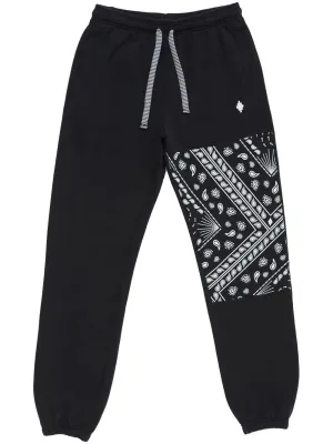 Bandana-Print Panelled Cotton Track Pants cheap bottoms online shop