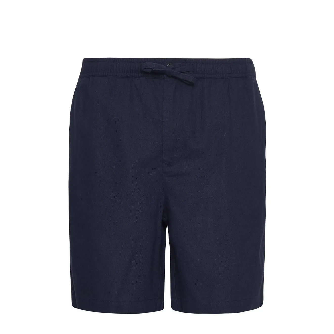 Barbour Cotton Linen Relaxed Short Navy mens shorts outlet store