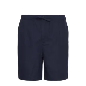 Barbour Cotton Linen Relaxed Short Navy mens shorts outlet store