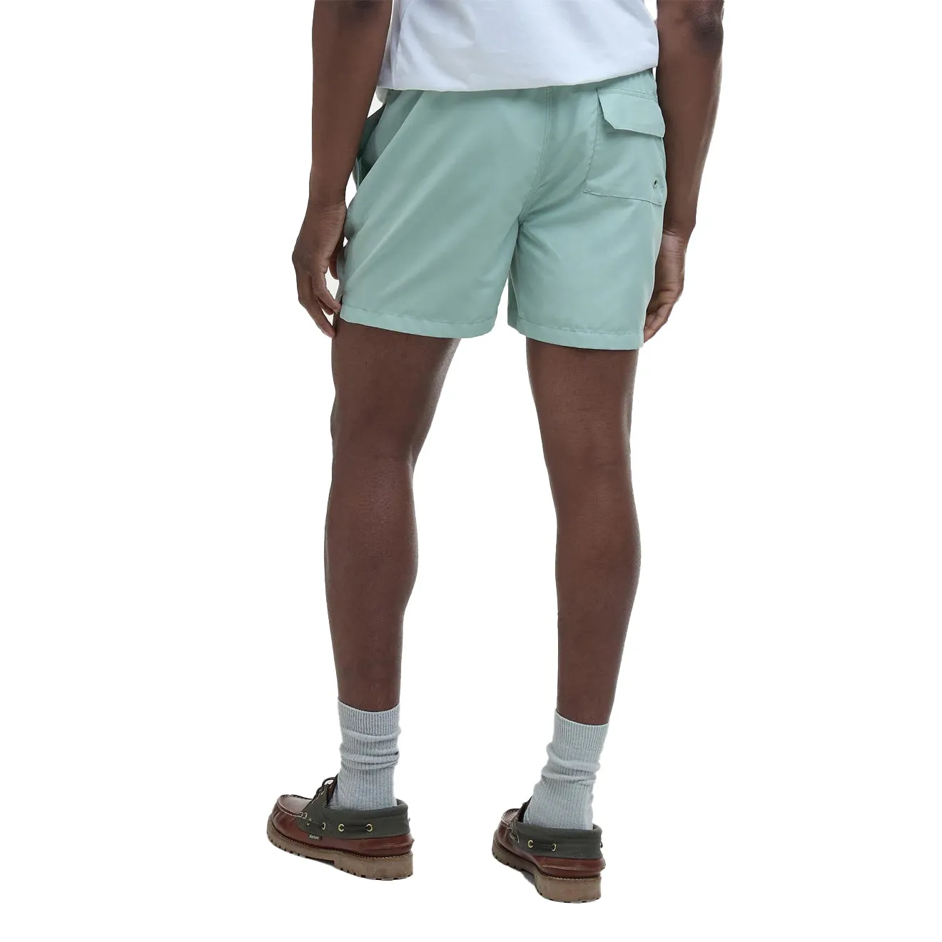 Barbour Staple Logo 5' Swim Short Pale Apple