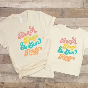 Beach Days & Sun Rays Family Matching T-Shirts mens dad clothes online