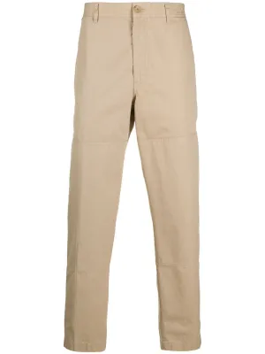 Beige Cotton Chino Trousers Bottoms outlet online