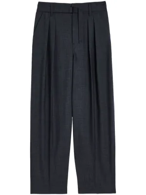 Belted Pleated Trousers cheap bottoms online shop