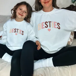 Besties Autumn Mum & Kid Matching Sweatshirts nursing tops best deals