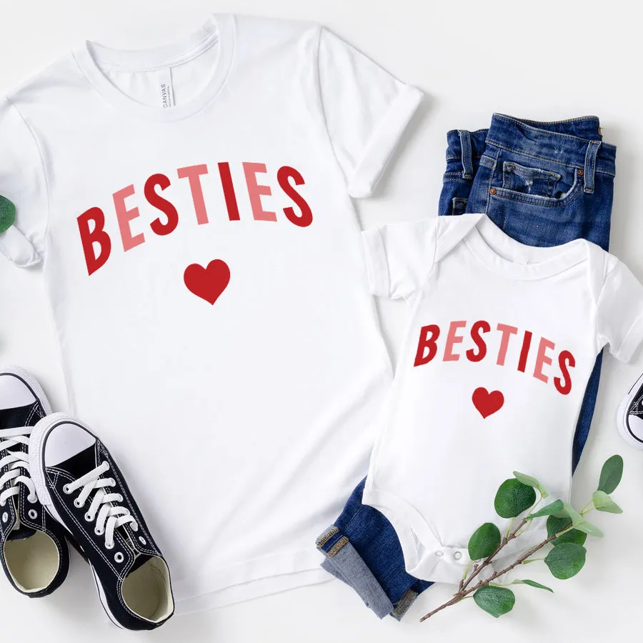 Besties Love Hearts T-Shirt & Bodysuit Set maternity leggings online