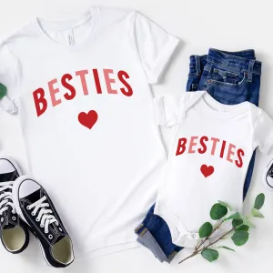 Besties Love Hearts T-Shirt & Bodysuit Set maternity leggings online