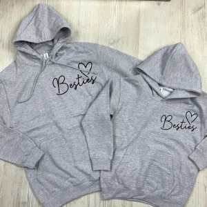 Besties Mini Logo Mum & Kid Matching Hoodies (MRK X) nursing tops best deals