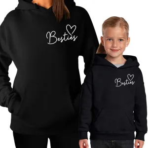 Besties Mini Logo Mum & Kid Matching Hoodies (MRK X) nursing tops best deals