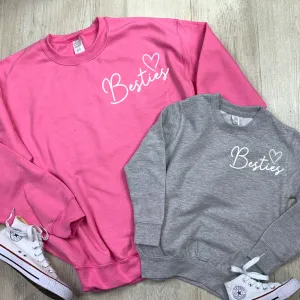 Besties Mini Logo Mum & Kid Matching Sweaters (MRK X) nursing tops best deals